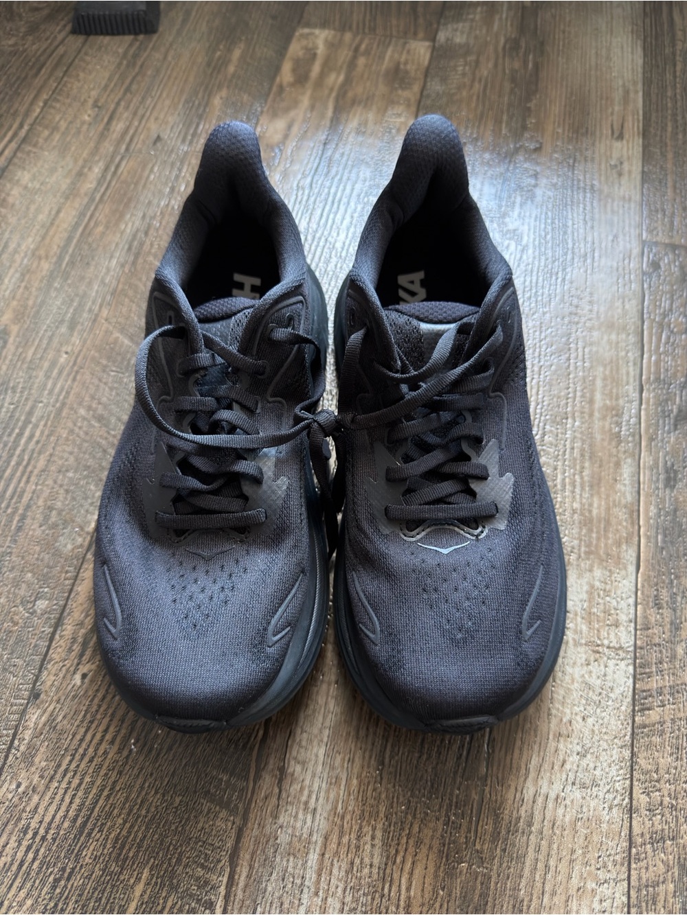 Hoka All-Black Athletic Running Shoes - Picture 6 of 10